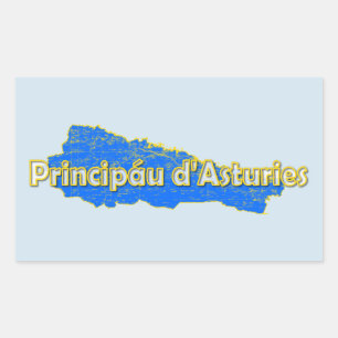 Asturias Rectangular Sticker