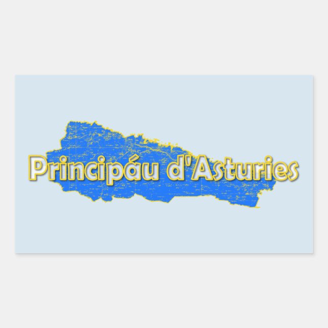 Asturias Rectangular Sticker (Front)