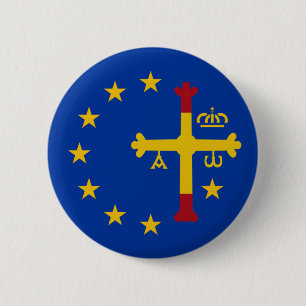 Asturias, Spain, Europe 6 Cm Round Badge