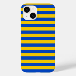Asturias Sweden flag stripes yellow blue pattern c Case-Mate iPhone 14 Case