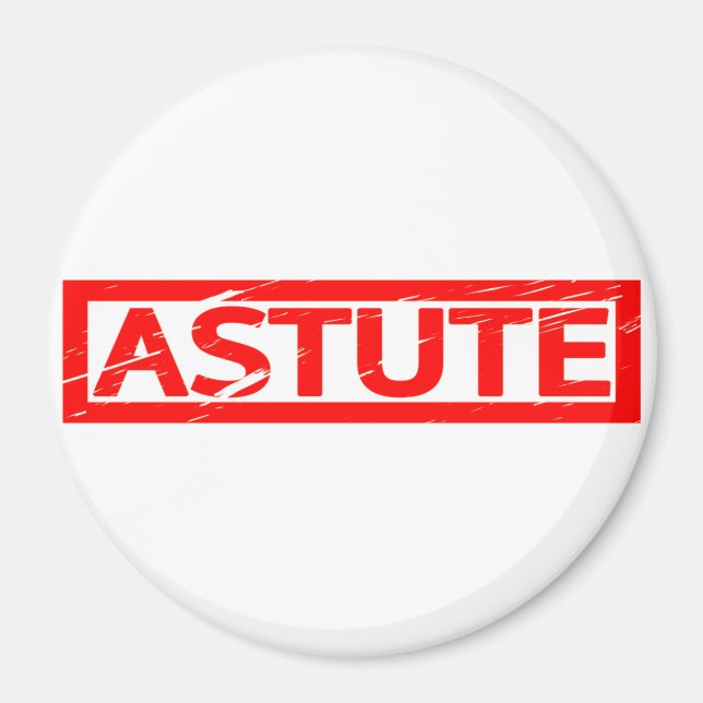 Astute Stamp Magnet (Front)