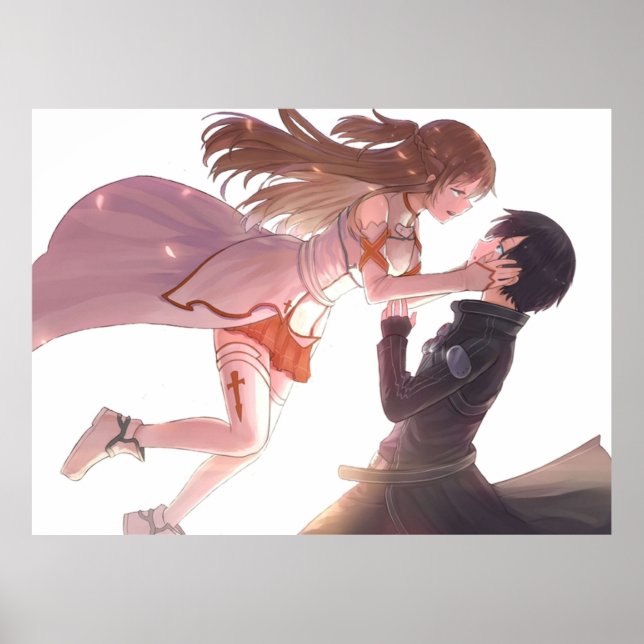 Asuna and Kirito love  Sword Art Online   Poster (Front)