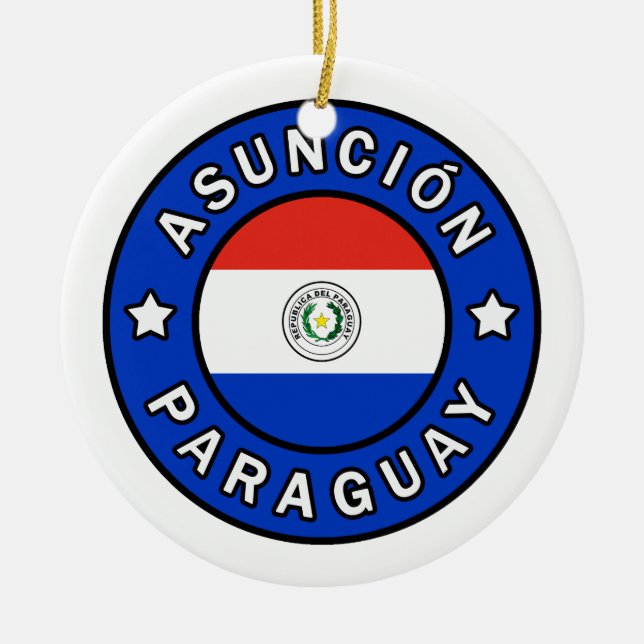 Asunción Paraguay Ceramic Ornament (Front)