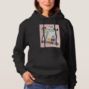 Asunción Paraguay City Skyline Silhouette Outline Hoodie