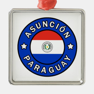 Asunción Paraguay Metal Ornament