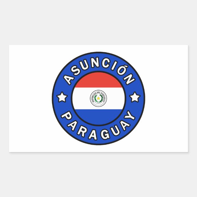 Asunción Paraguay Rectangular Sticker (Front)