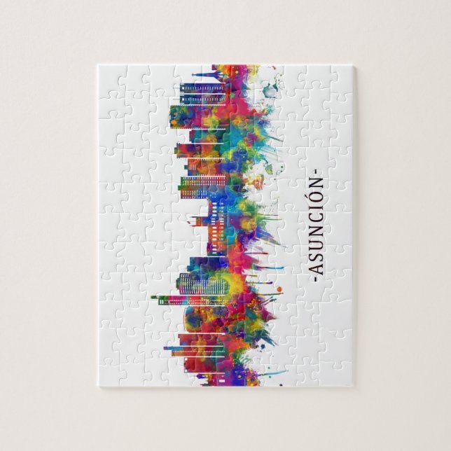 Asunción Paraguay Skyline Jigsaw Puzzle (Vertical)