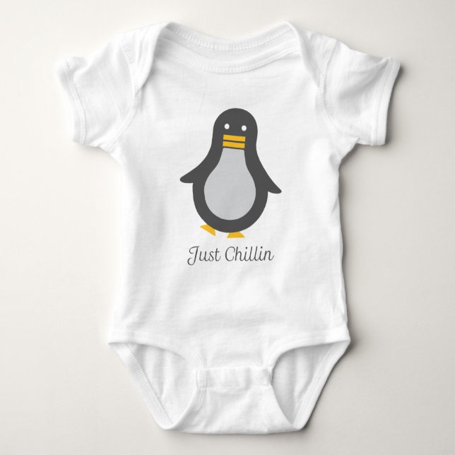 Asv Penguin Baby Bodysuit (Front)