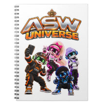 ASW Universe Cute AI Robot Crew Spiral Notebook