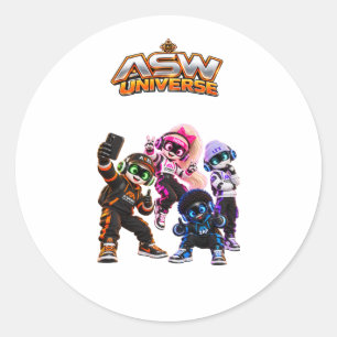 ASW Universe Cute AI Robot Crew Sticker