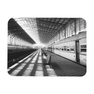 Aswan Egypt, Interior of Aswan Dam Train Station Magnet