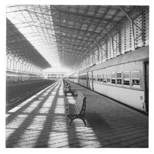 Aswan Egypt, Interior of Aswan Dam Train Station Tile