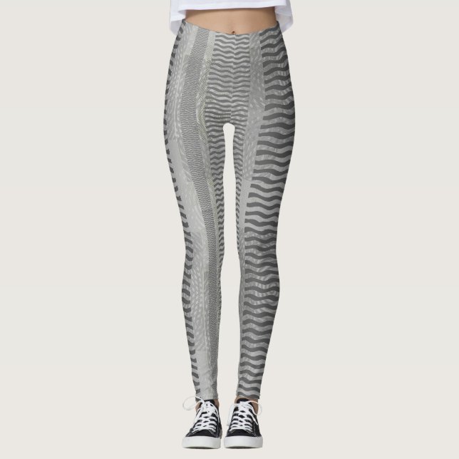 asymetric patchwork  leggings (Front)