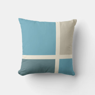 Asymmetric Square & Rectangle Pattern Pillow 4
