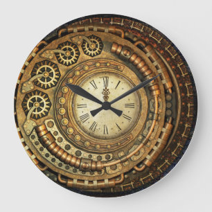 Asymmetrical Steampunk Wall Clock