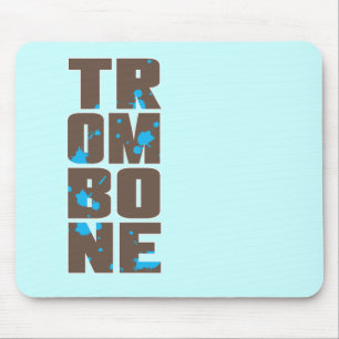 Asymmetrical Trombone Mouse Pad