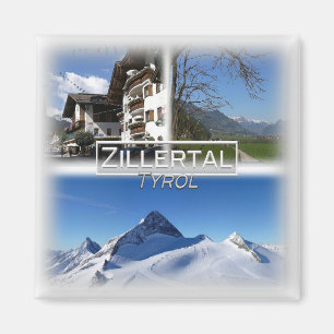 AT0019 Europe, Austria, Tyrol, Zillertal, Fridge  Magnet