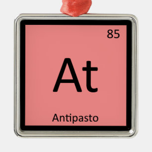 At - Antipasto Appetizer Chemistry Periodic Table Metal Tree Decoration