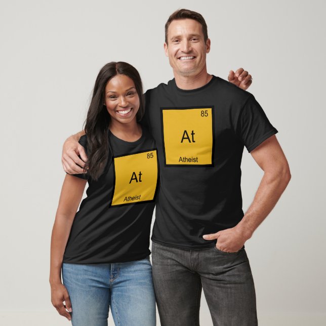At - Atheist Funny Chemistry Element Symbol Tee (Unisex)