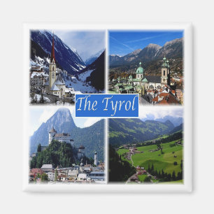 AT Austria - THE TYROL - Fridge Magnet