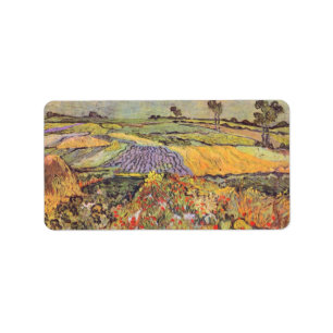 At Auvers by Vincent van Gogh Label