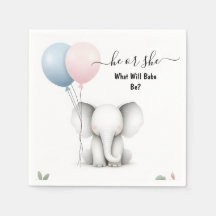 At Big Zoo Baby White Elephant Birth Gender Reveal
