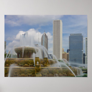 At Buckingham Fountain Poster