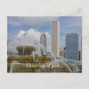 At Buckingham Fountain Thinking Of You Postcard