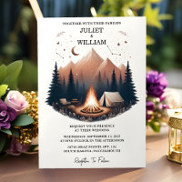 At Cabin Forest Wood Sky Tree Fire Camping Wedding