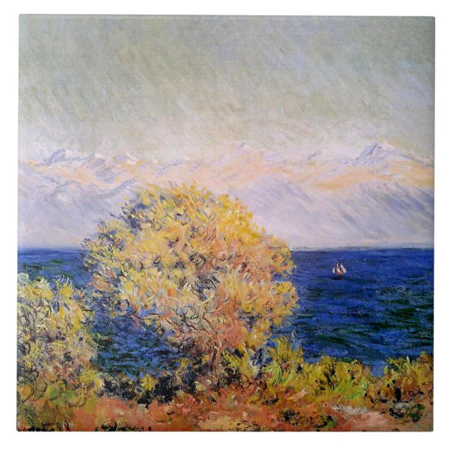 At Cap d'Antibes, Mistral Wind, Ceramic Tile (Front)