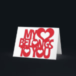 AT CHRISTMAS AND ALL YEAR MY HEART BELONGS TO YOU HOLIDAY CARD<br><div class="desc">A BEAUTIFUL WAY TO SAY "MERRY CHRISTMAS" TO THE "LOVE" OF "YOUR" LIFE</div>