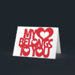 AT CHRISTMAS AND ALL YEAR MY HEART BELONGS TO YOU HOLIDAY CARD<br><div class="desc">A BEAUTIFUL WAY TO SAY "MERRY CHRISTMAS" TO THE "LOVE" OF "YOUR" LIFE</div>