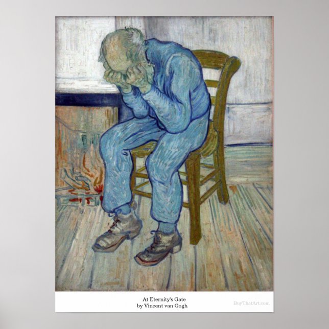 At Eternity's Gate by Vincent van Gogh Poster (Front)