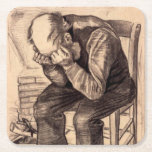 At Eternitys Gate - Van Gogh Square Paper Coaster<br><div class="desc">At Eternitys Gate - Van Gogh.  Lithograph,  1882.
frontiernow.com</div>