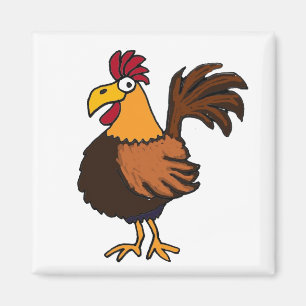 AT- Funky Rooster Magnet