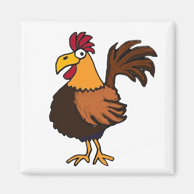 AT- Funky Rooster Magnet (Front)