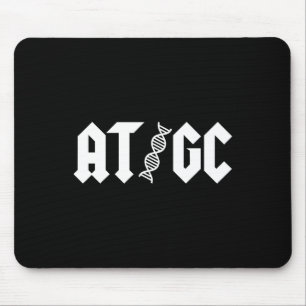 At Gc Biology Dna Strand Double Helix Teacher Stud Mouse Pad