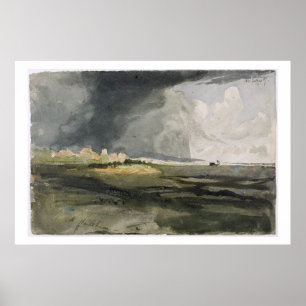 At Hailsham, Sussex: A Storm Approaching, 1821 (w/ Poster