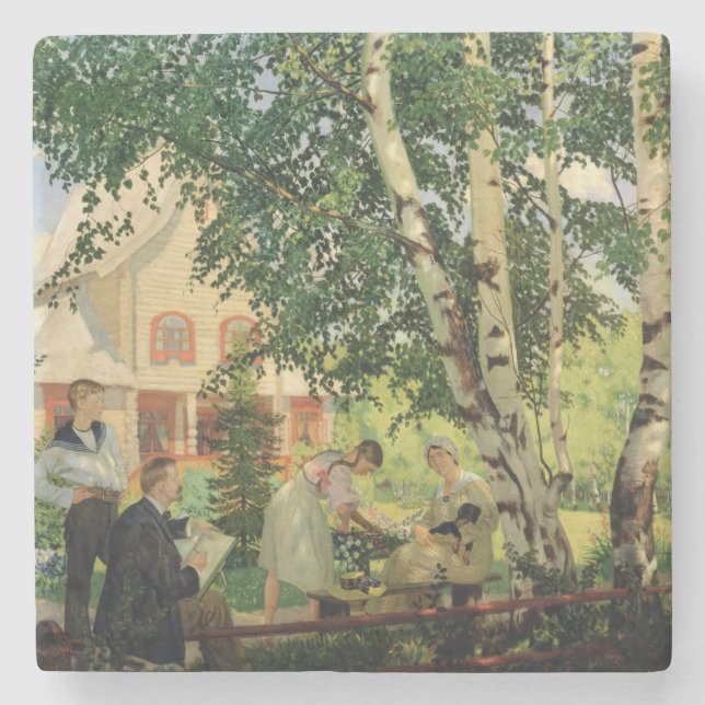 At Home, 1914-18 Stone Coaster (Front)