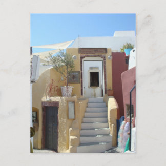 At home in Santorini Postcard