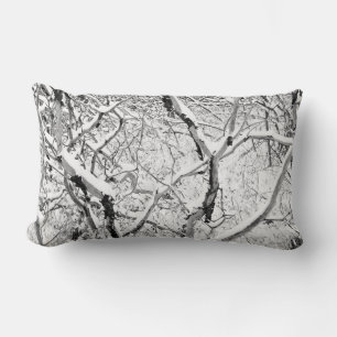 at home in snow lumbar cushion