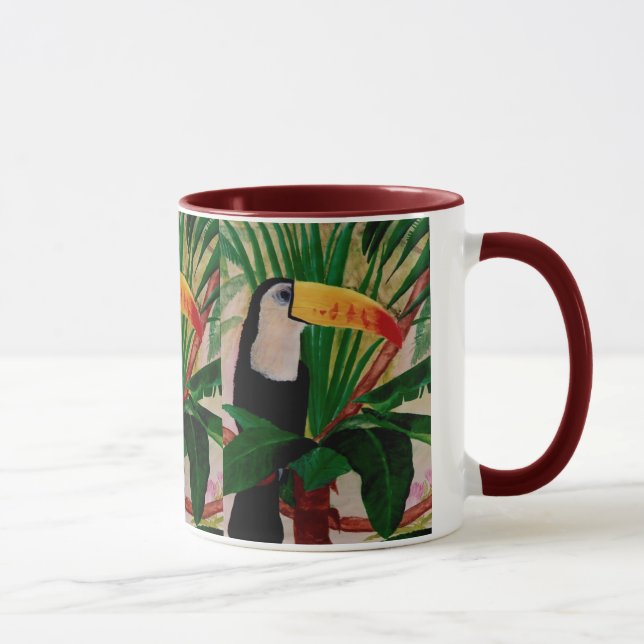 At Home in the Jungle Toucan Wildlife Coffee Mug (Right)