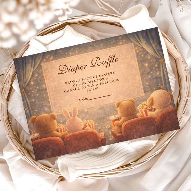 At Home Movie Night Diapper Raffle Enclosure Card (Creator Uploaded)