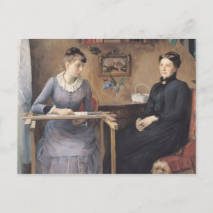 At Home or Intimacy, 1885 Postcard