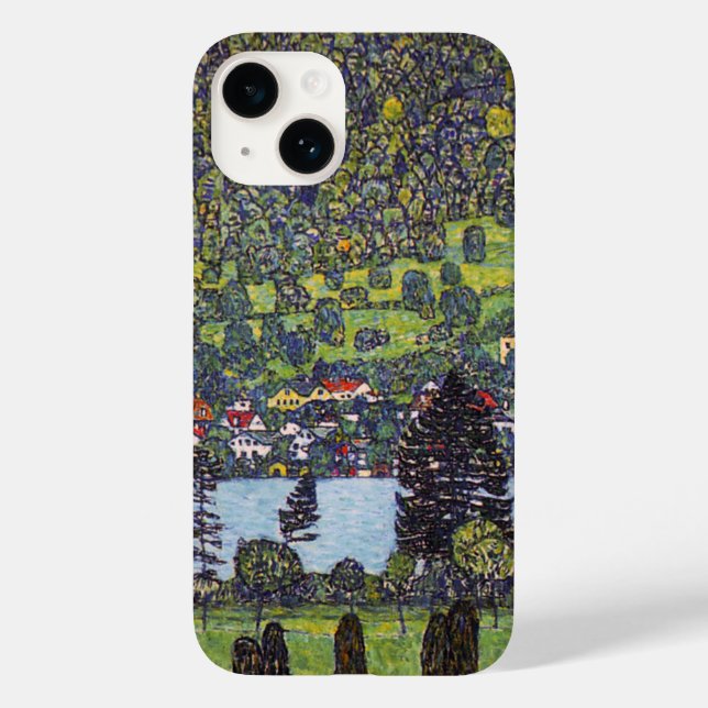 At Lake Atter, Gustav Klimt Case-Mate iPhone Case (Back)