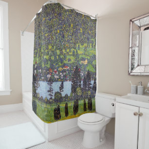 At Lake Atter, Gustav Klimt Shower Curtain