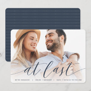 At Last Full Photo Engagement Announcement