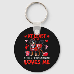 At Least Greater Swiss Mountain Loving Me Valentin Key Ring