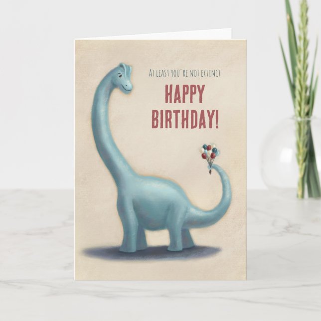 At least you're not extinct card (Front)