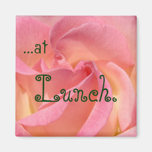 At Lunch magnets Pink Rose Office Magnet Boards
